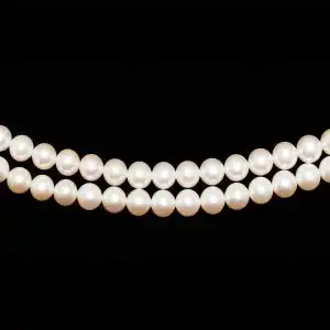 8mm Freshwater Double Strand Necklace - A Quality