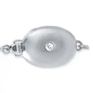 Single Stone Silver Bracelet Clasp